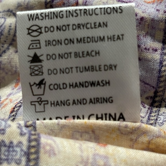 R.Vivimos Womens Summer Floral Print Cotton Short Sleeve Flowy Dress 4/6 (S)🎁😘 - Picture 8 of 9